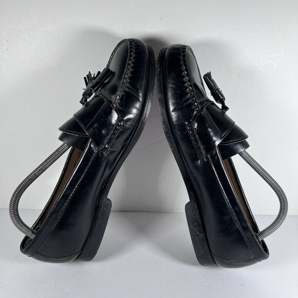 Cole Haan Pinch Tassel Black Leather Loafers Men's Size 10 D - Picture 5 of 8